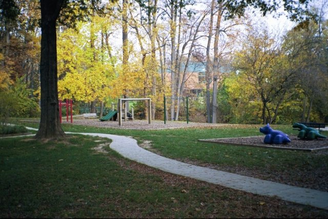 A children's playground at the complex