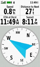 #5: My GPS receiver’s display at my closest point