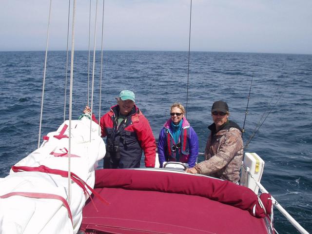 The fearless crew: Charlie, Sally, and Andy