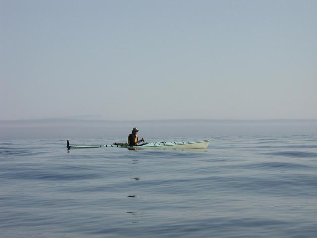 Roland Wirth approaching the confluence.