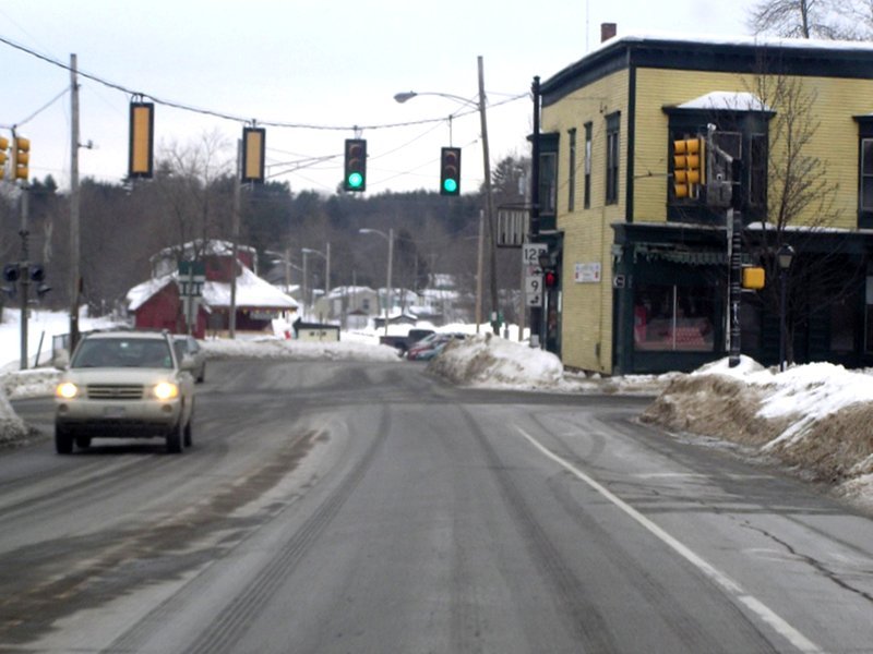 Downtown Lisbon Falls, to the west