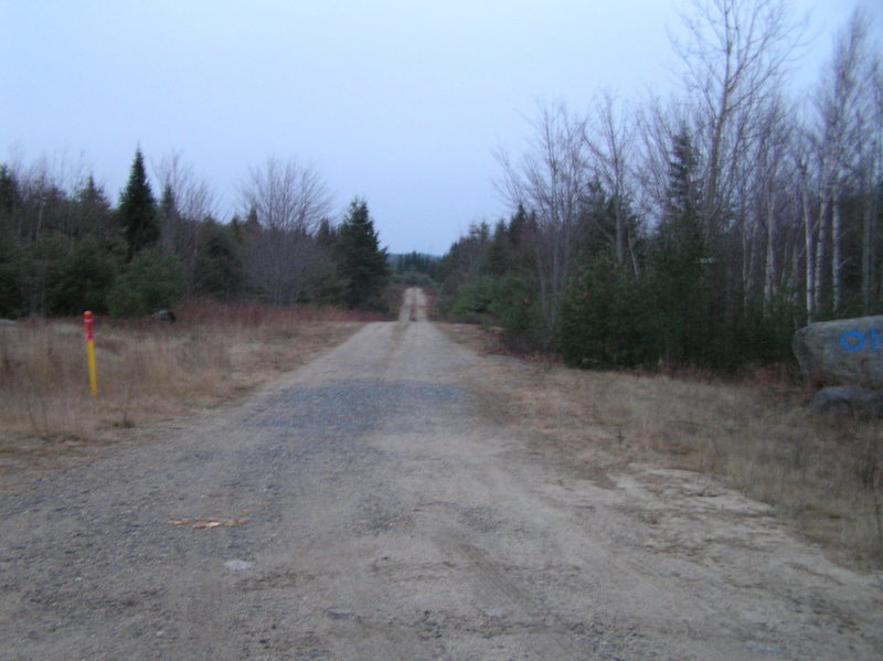 Road to the southeast toward the confluence.