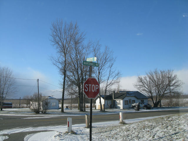 intersection of Marshall Street and Bidwell road
