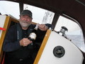 #9: Captain Culver with champagne for celebratation