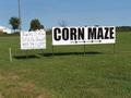 #9: Corn Maze sign on Highway 21 near Corunna.