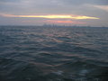 #7: The sun sets over Milwaukee as we head out to the open seas.