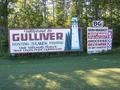 #10: Welcome sign for Gulliver.