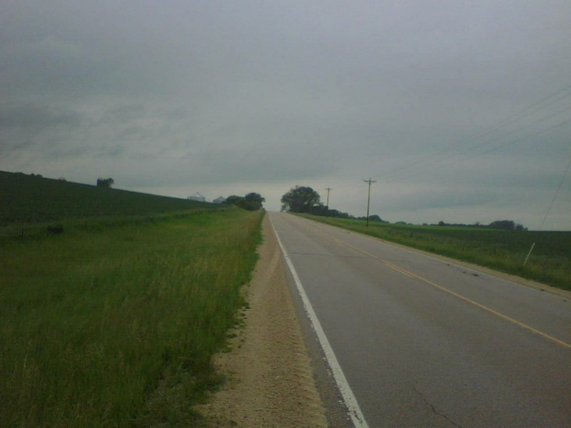 Looking west along County Road 115