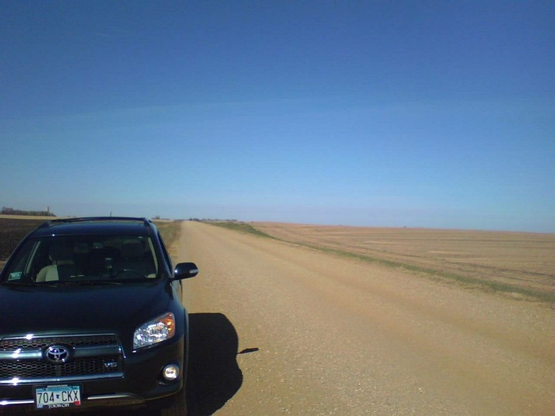 Looking north along County Road 9