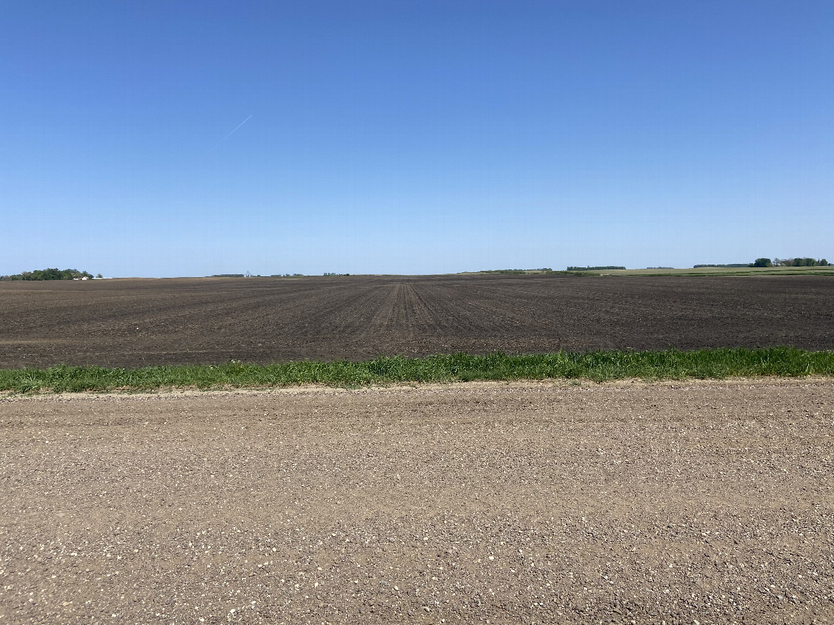 A better view to the east from the confluence vicinity, from the road east of the point.