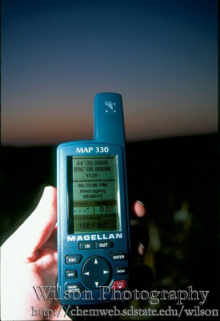 The GPS at the confluence.