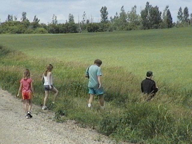 The confluence hunters head towards the confluence