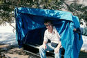 #3: Ryan sitting in the ice fishing sled.