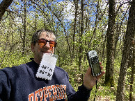 #6: Joseph Kerski at the confluence point.  