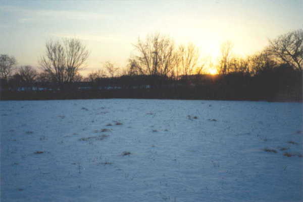 Sunset on the way to the point.