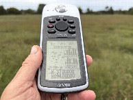 #6: GPS reading at the confluence point. 