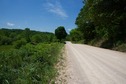 #3: View West (along Coffey Hollow Road, towards an old barn (and my rental car))