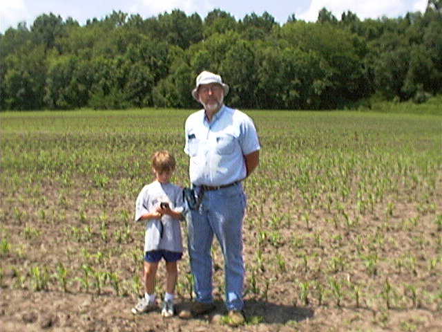 Two of the the generations after a trip to the woods