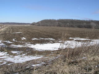 #1: Looking north to 40N 95W from the Lincoln Creek levee.