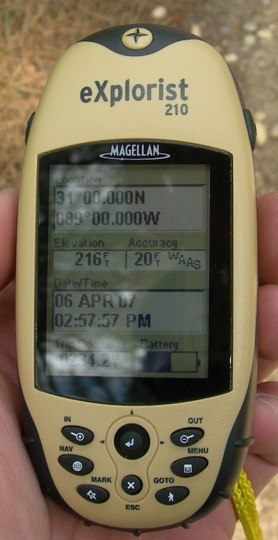 GPS readout.