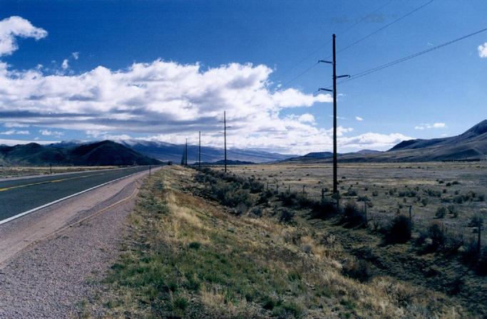 East, towards I-15 and the route home