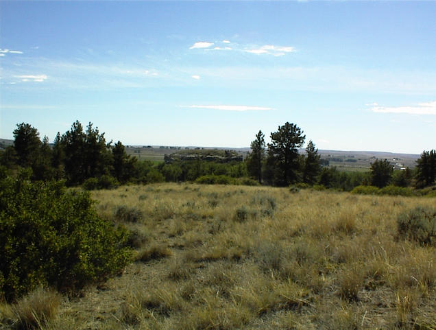 Pompeys Pillar from the hike toward the confluence