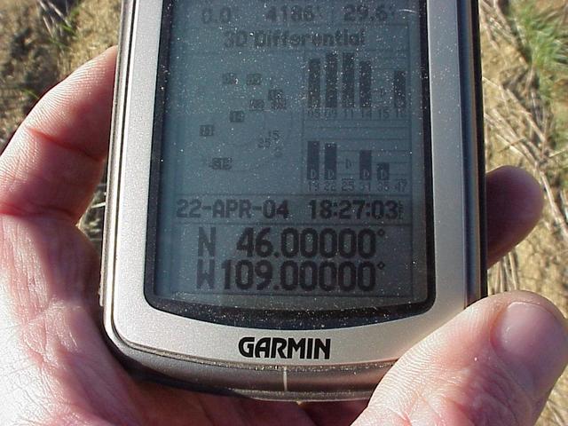 No problem zeroing out the GPS unit under Big Sky Montana.