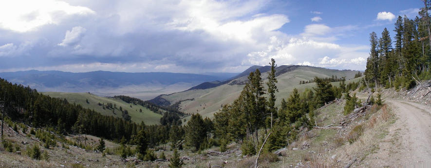 As we leave, a storm rolls in from the Continental Divide.