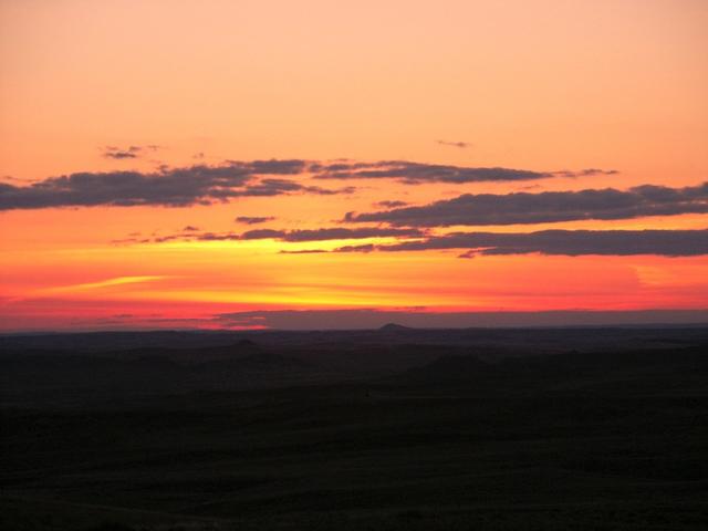 Sunset near confluence