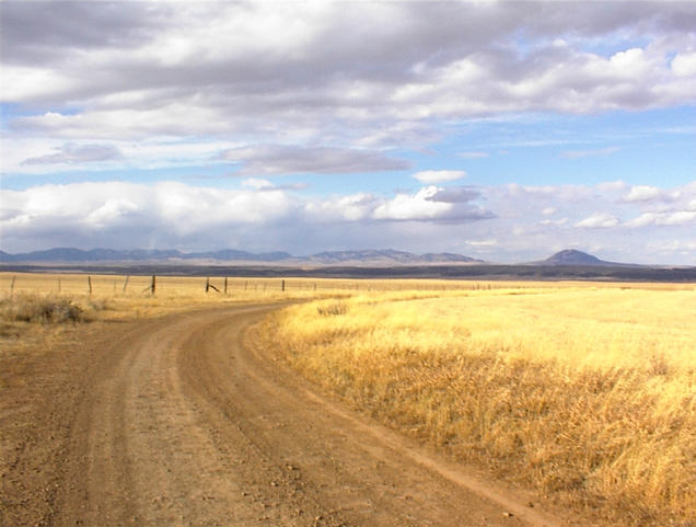 View of Judith Mountains and Black Butte