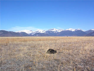 #1: Northeast view from confluence, with Bob Marshall Wilderness