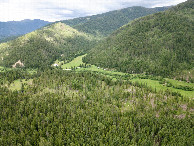 #9: View East, from 120m above the point