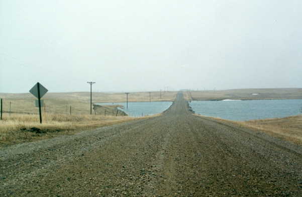 County road raised due to flooding