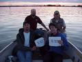 #4: Back row, left to right:  Roger Palmer (GIS ETC) and Mat Sorum (North Dakota Game and Fish); Front row, left to right:  Ryan Krapp (North Dakota Game and Fish), Hailey (DOG), Joseph Kerski (USGS).