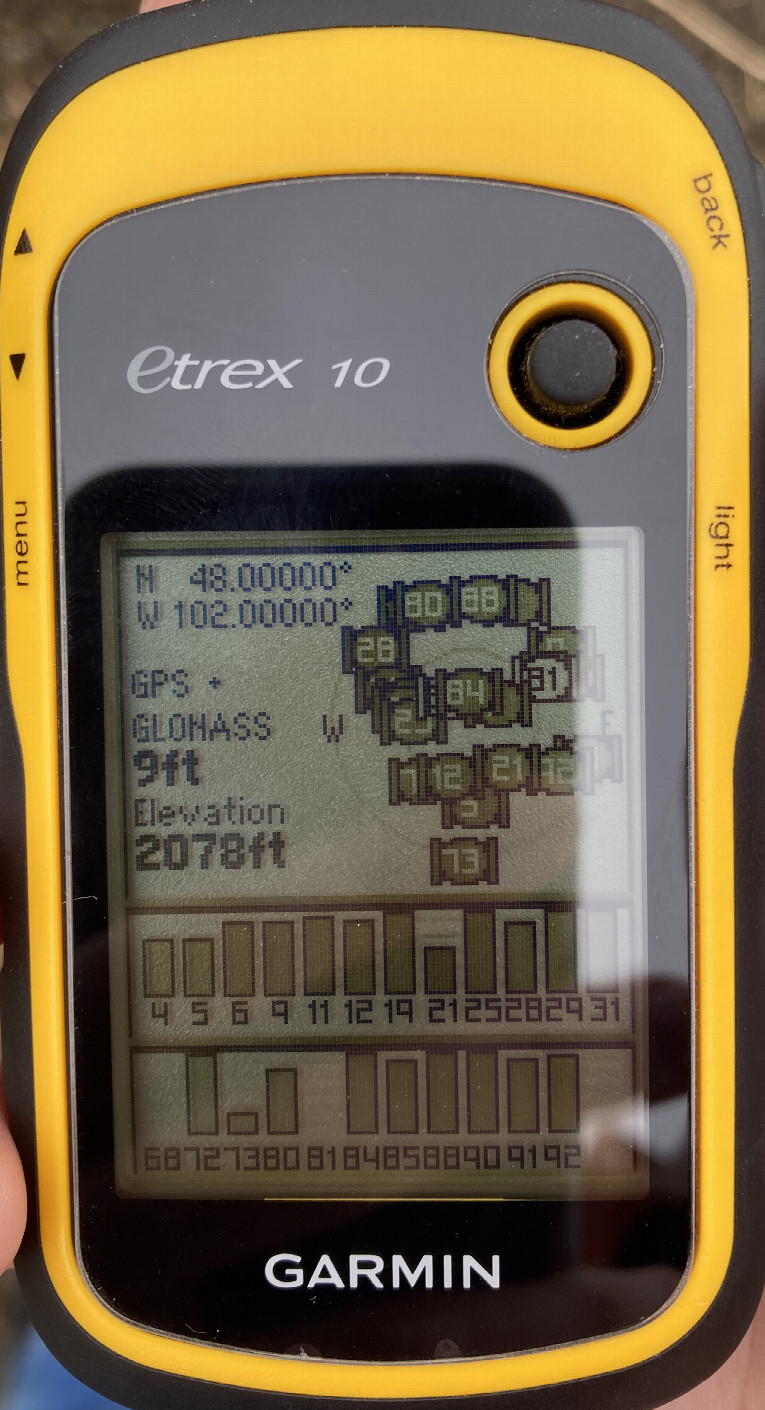 Zeroes on the GPS!