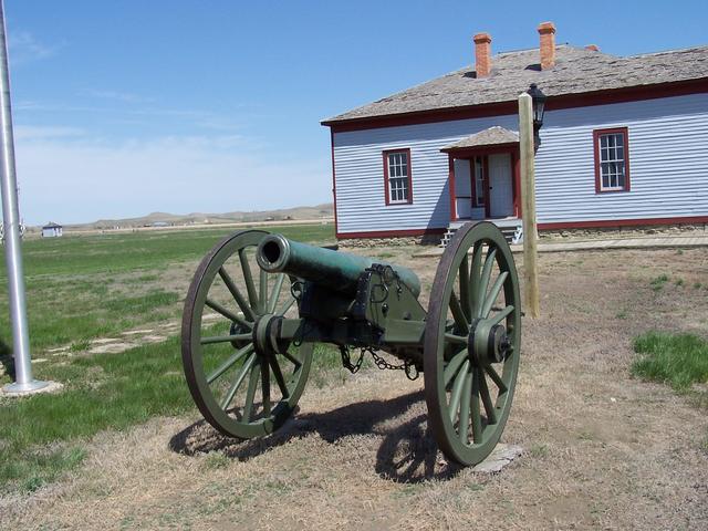 Fort Buford.  1.5 km directly south of the C.P.