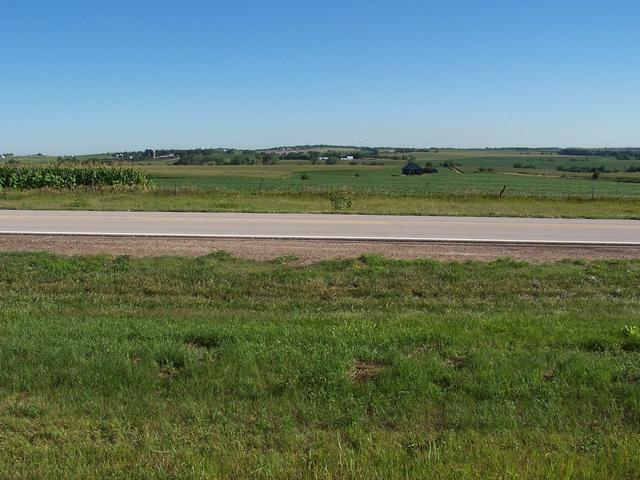 The view North of Highway 66, just East of the farmhouse.