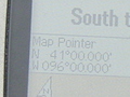 #6: Enlargement of GPS screen with coords