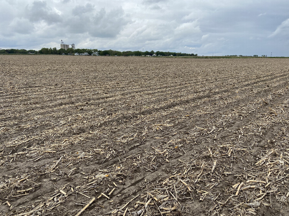 The site of 41 North 98 West, in the foreground, looking northwest.