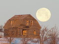 #5: Moonset about 3 kilometers northeast of the confluence, just before I visited the site.