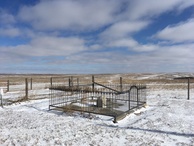 #9: Monument at the extreme NE corner of Colorado (2.7 miles due west of the confluence)