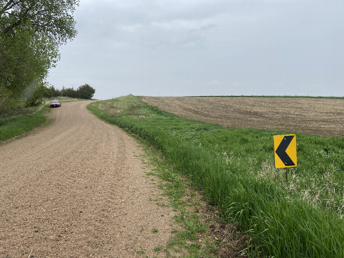 Nearest road to the confluence point. 