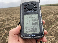 #2: GPS reading at the confluence point. 