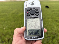 #7: GPS reading at the confluence point. 