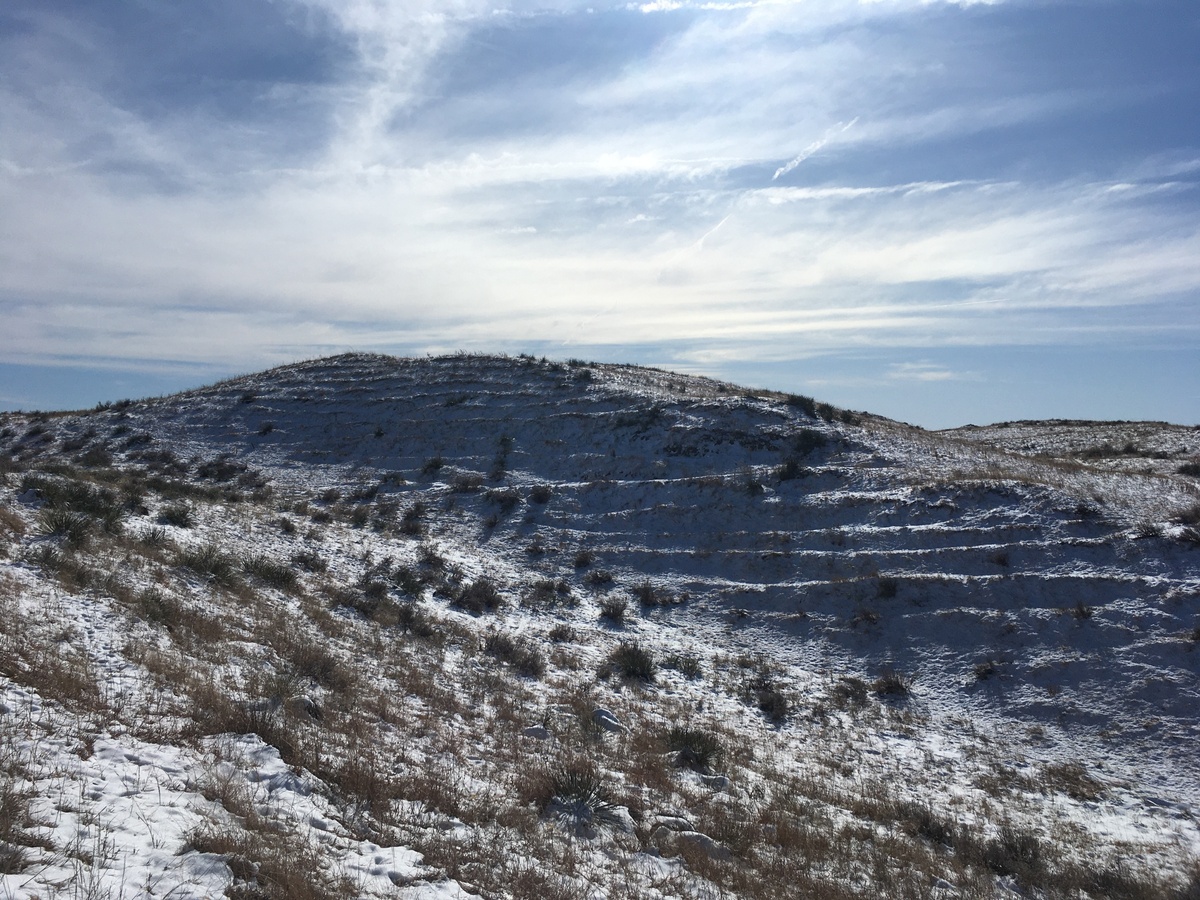 The "third-meter-wide terraces that characterize the hills” that Joseph Kerski pointed out from his visit in 2005