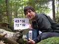#2: Joseph Kerski at his very first New Hampshire confluence.