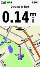 #3: My GPS receiver's display at my closest approach