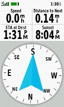 #4: My GPS receiver's display at my closest approach