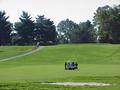 #2: View from the confluence to the south-southeast down the fourth fairway.
