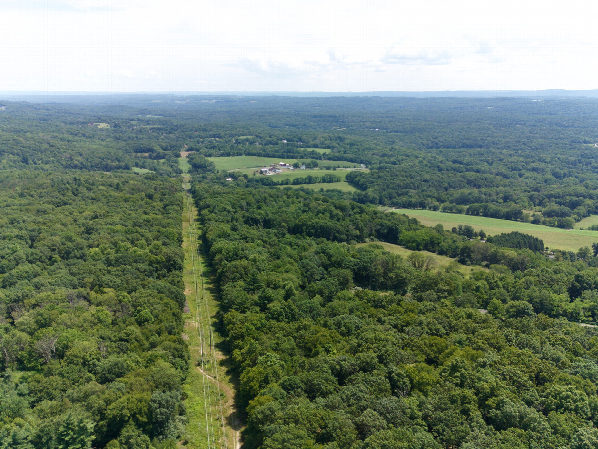 View East, from 120m above the point